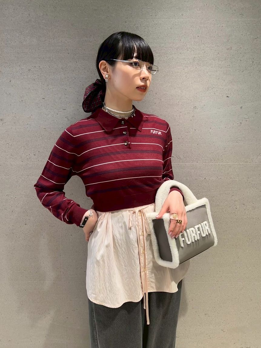 FURFUR「レザーパールネックレス」|ネックレス|