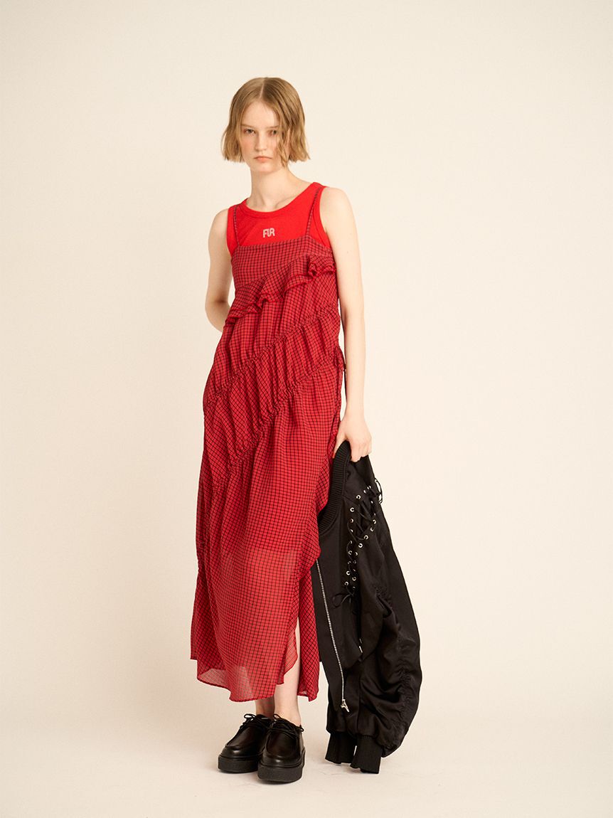 FURFUR「レースアップサテンブルゾン」|ブルゾン・スタジャン|