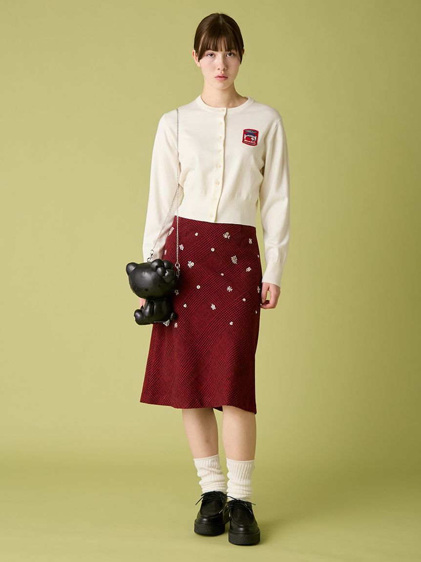 FURFUR「ビーズ刺繍ミディスカート」|スカート|