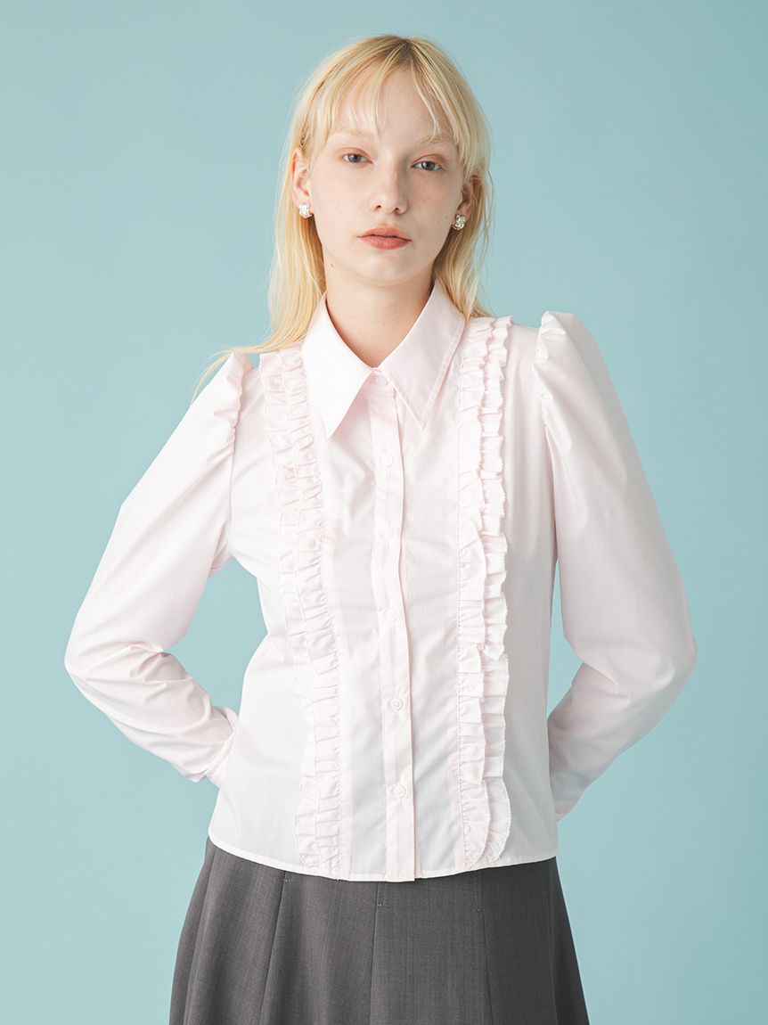 FURFUR「コンパクトパフスリーブシャツ」|シャツ・ブラウス|
