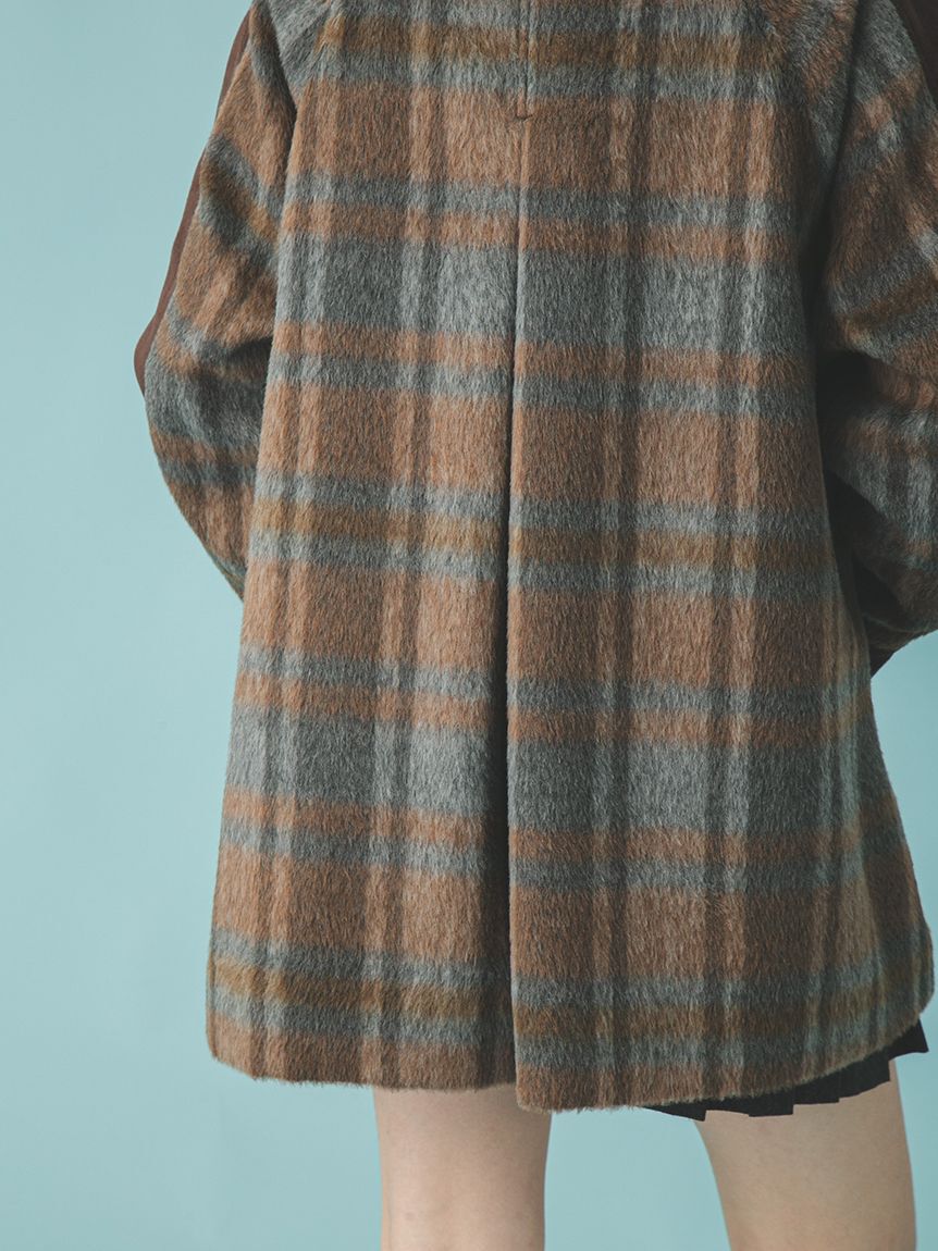 FURFUR「2WAYエコファーカラーシャツコート」|ステンカラーコート|