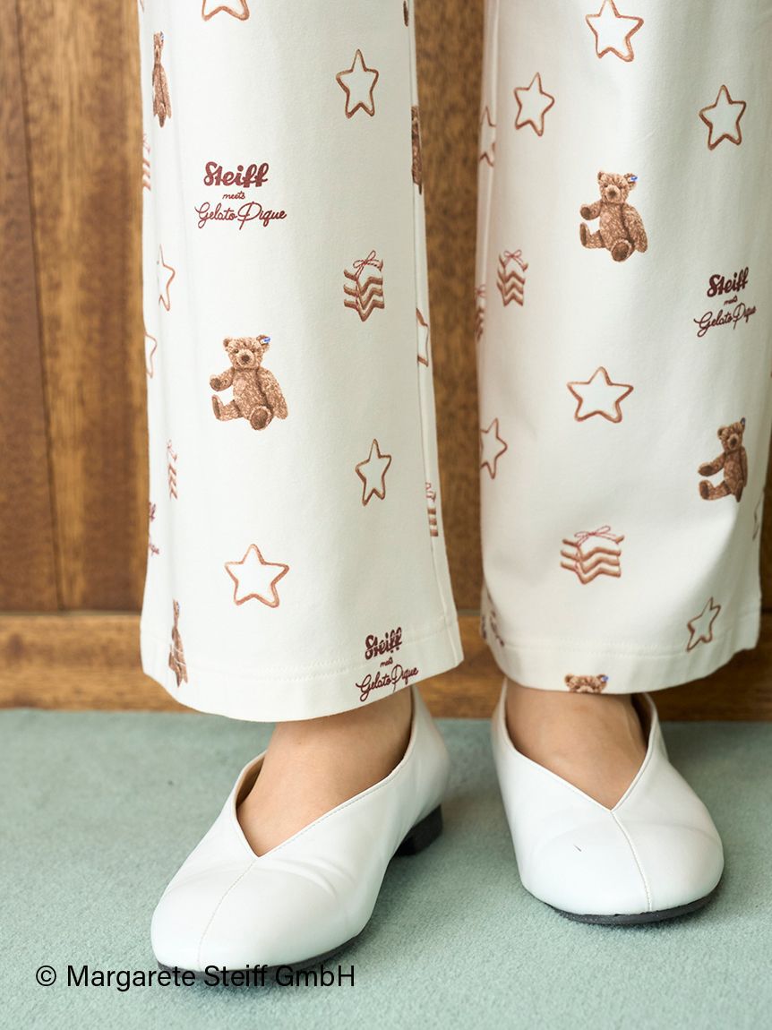 gelato pique「【Steiff】総柄ロングパンツ」|ルームウェア|