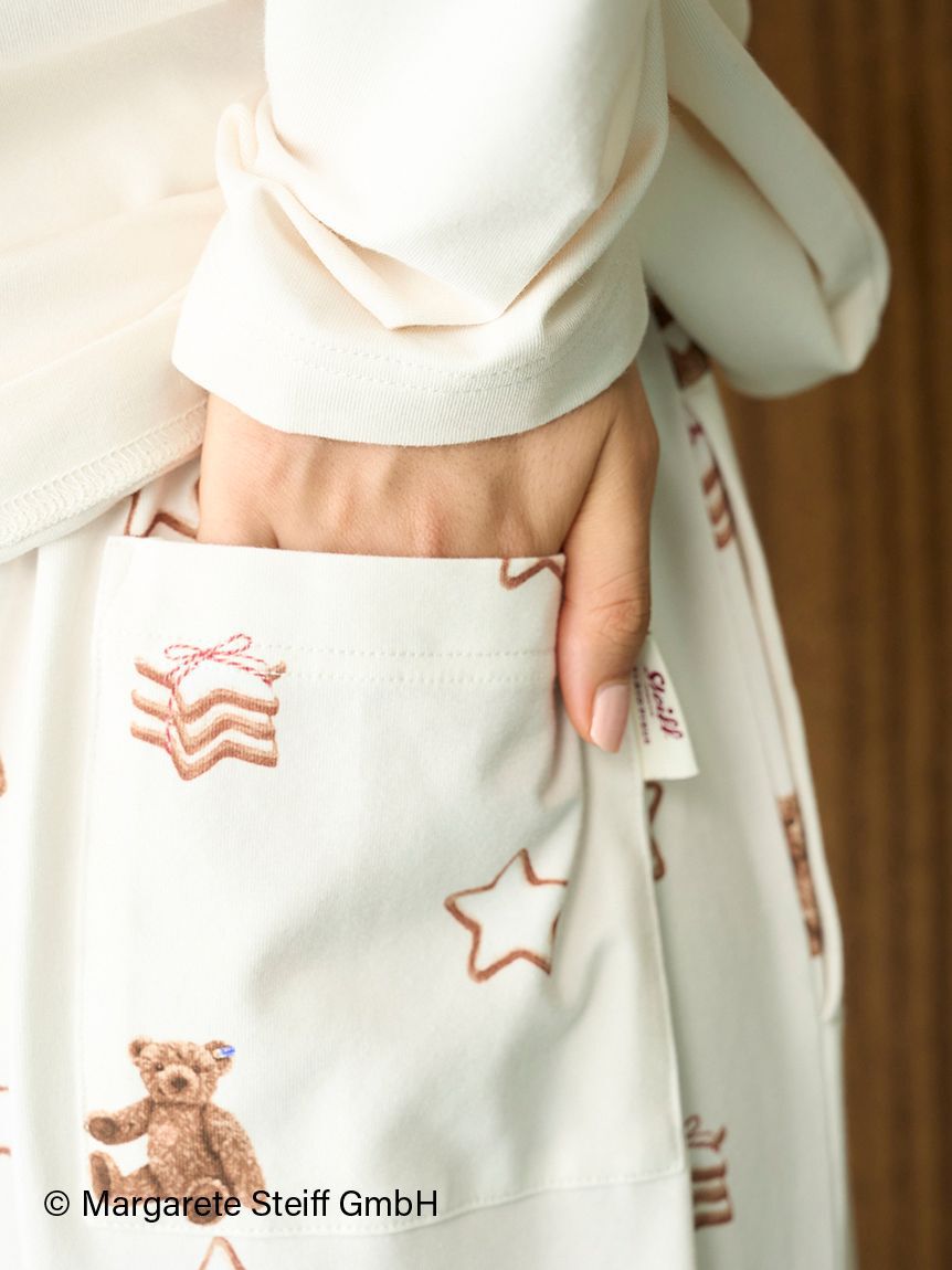 gelato pique「【Steiff】総柄ロングパンツ」|ルームウェア|