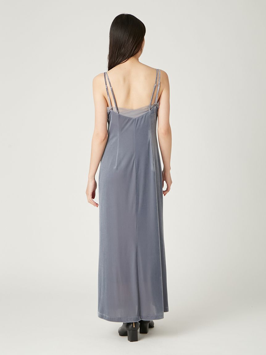 FRAY I.D「シアーベロアカーデ&キャミワンピース」|ワンピース|