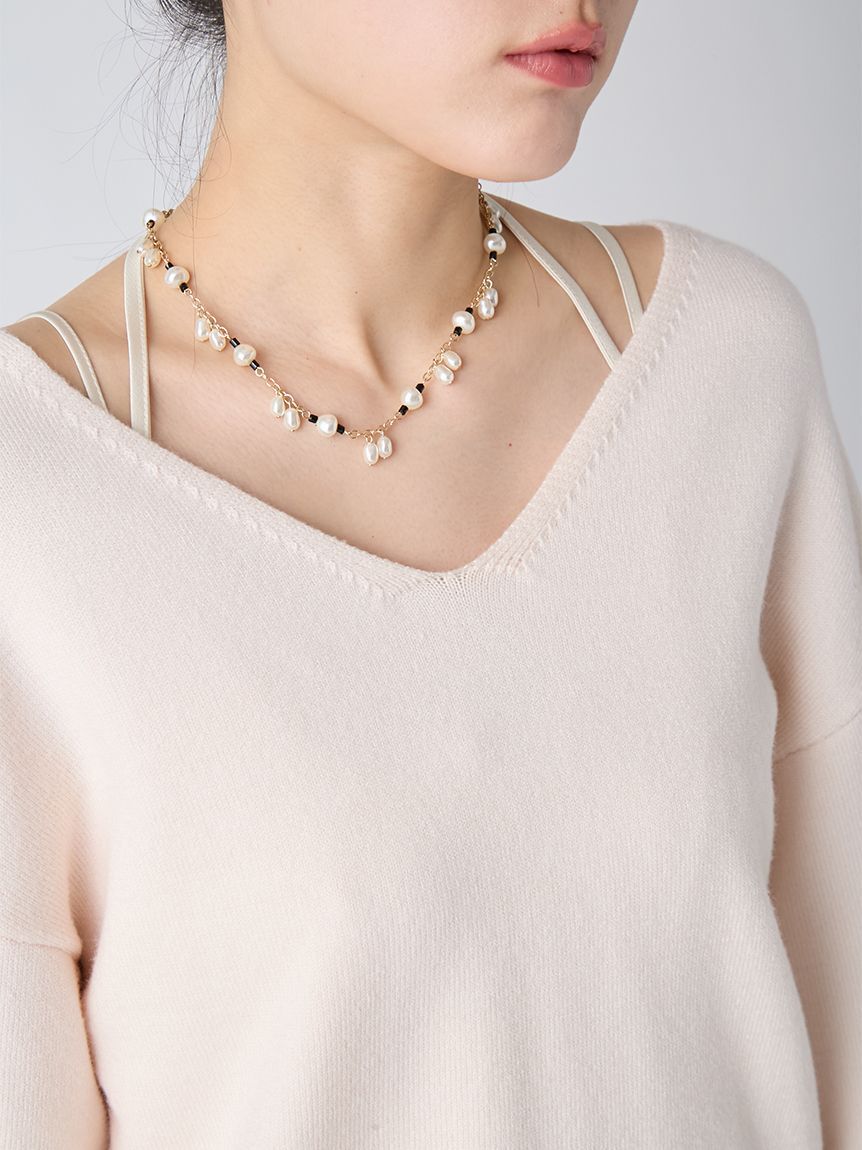 LILY BROWN「【WEB限定カラー】カシミヤブレンドニットセットサテンミニワンピース」|ワンピース|