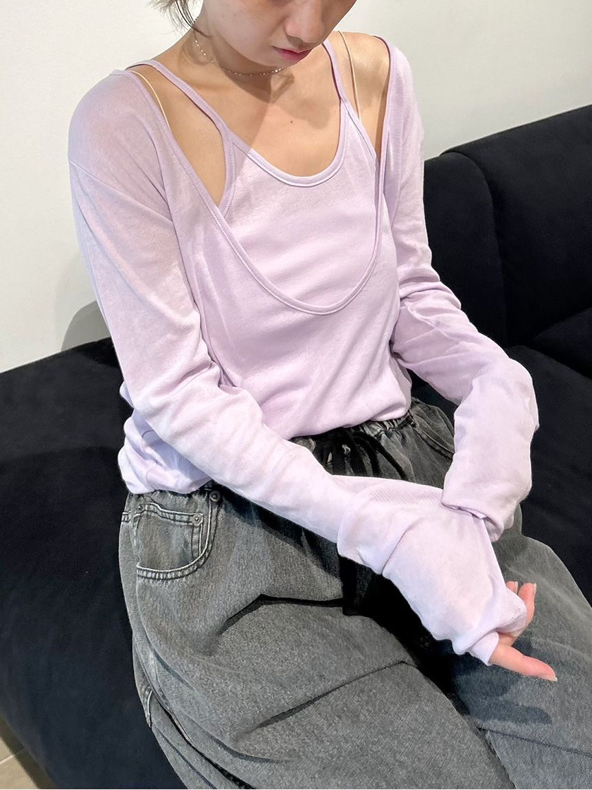 styling/「【MILLER&times;styling/】レイヤード2WAYトップ」|Tシャツ・カットソー|