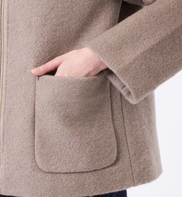 MACKINTOSH PHILOSOPHY「【WEB&一部店舗限定】ウールパイルノーカラーショートコート」|その他|