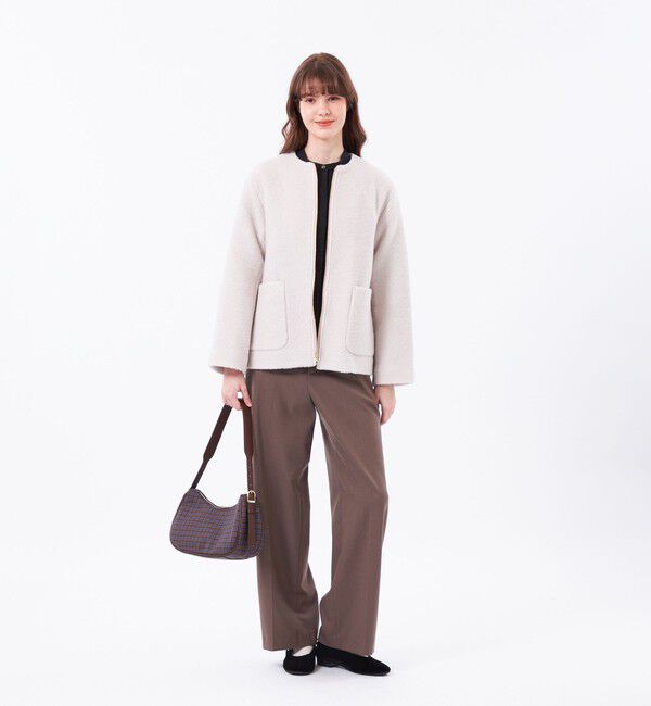 MACKINTOSH PHILOSOPHY「【WEB&一部店舗限定】ウールパイルノーカラーショートコート」|その他|