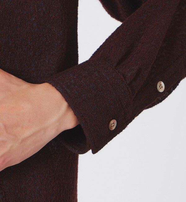  「ウールレースジャカードニットシャツ」|シャツ・ブラウス|