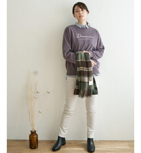 ikka「裏毛ロゴスウェット」|パーカー|