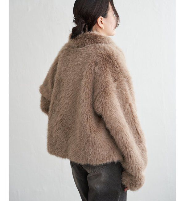 VENCE share style「シャギーファーショートコート」|ブルゾン・スタジャン|