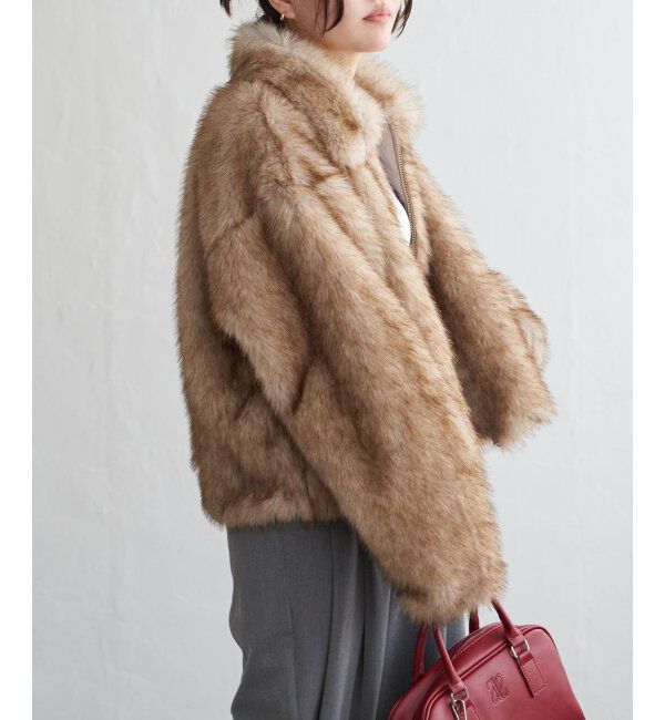 VENCE share style「シャギーファーショートコート」|ブルゾン・スタジャン|