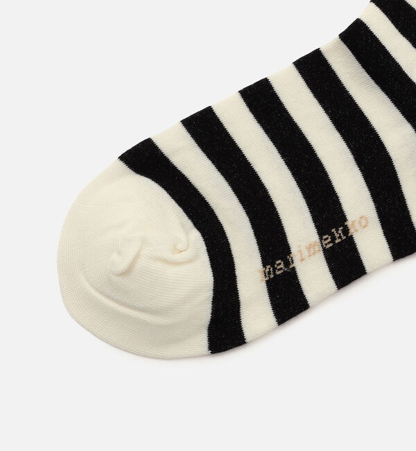 Marimekko「Kasvaa Tasaraita Unikko ソックス」|ソックス|