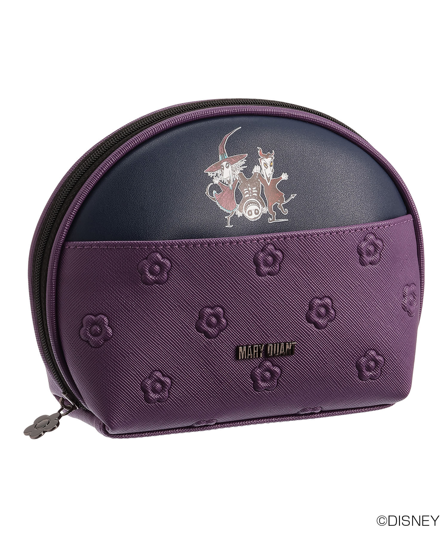 MARY QUANT「ロック＆ショック＆バレルデザイン ラウンドポーチL」|ポーチ|パープル