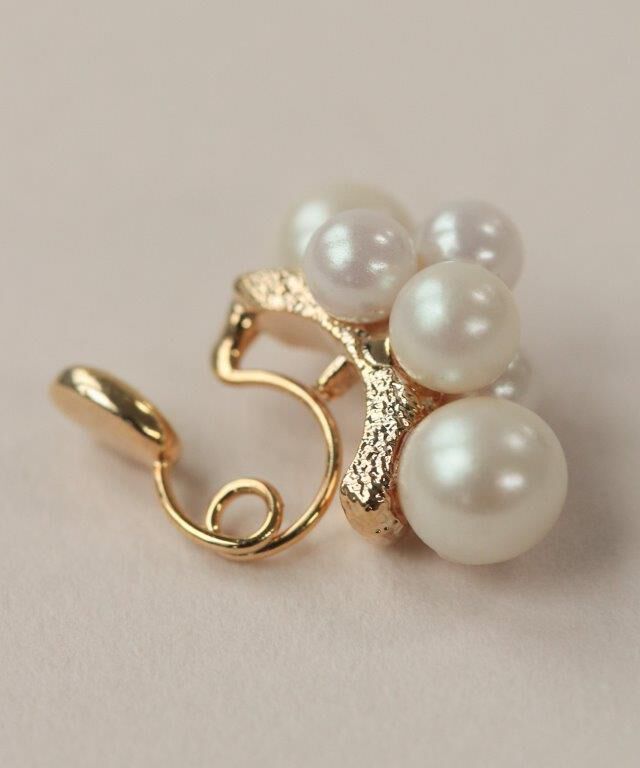  「Bubbloop パールづくしイヤリング ノンホールピアス」|イヤリング|