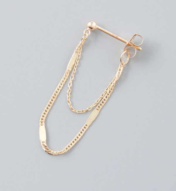 JUPITER「【K10】チェーンフープピアス」|ピアス|