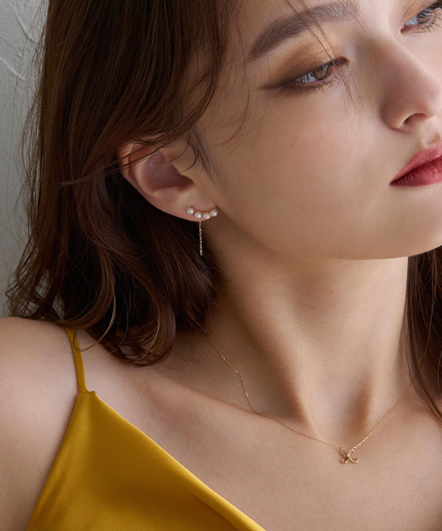 JUPITER「【K10】淡水パールイヤリング」|イヤリング|