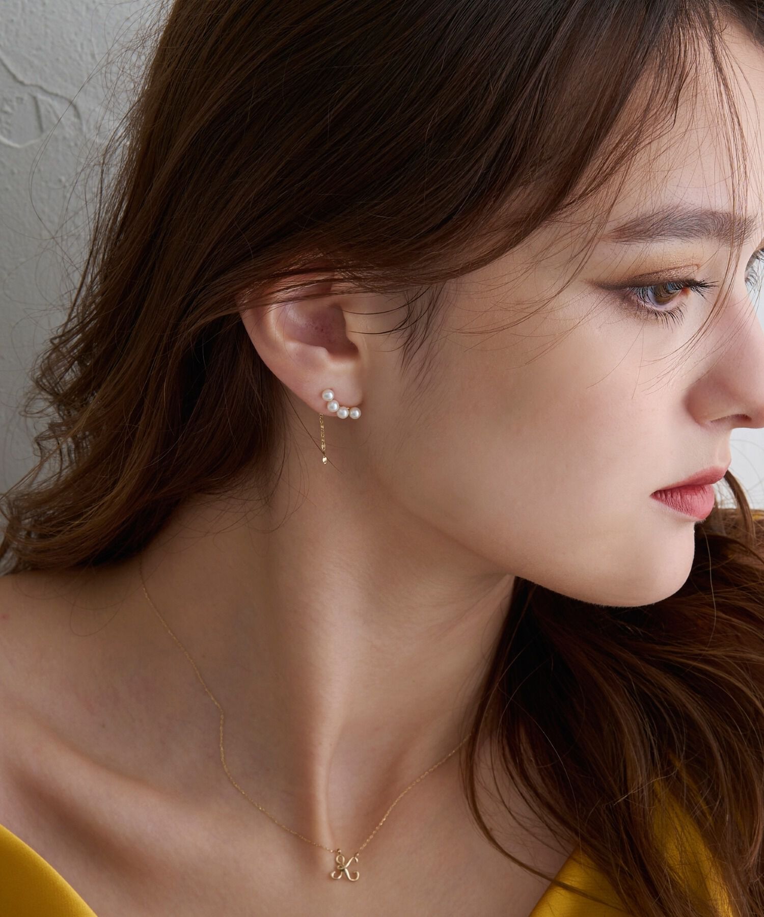 JUPITER「【K10】淡水パールイヤリング」|イヤリング|