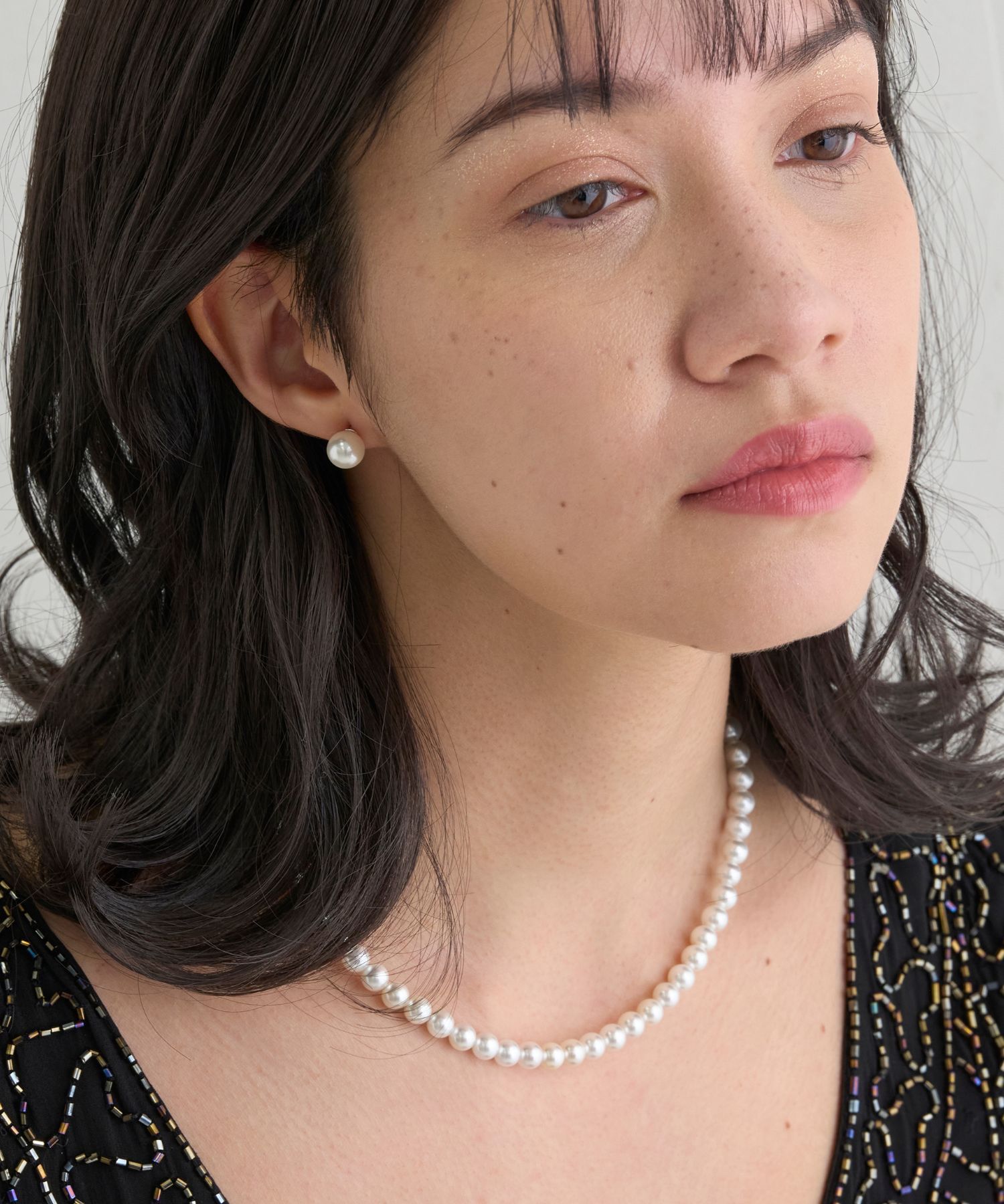 JUPITER「【国産貝パール】フォーマルパールネックレス＆ピアスセット」|ネックレス|