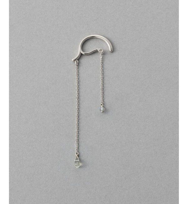 ete「【先行予約】[アシンメトリー] ナチュラルストーン イヤーカフ」|イヤーカフ|