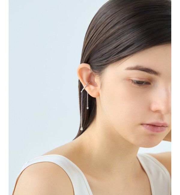 ete「【先行予約】[アシンメトリー] ナチュラルストーン イヤーカフ」|イヤーカフ|