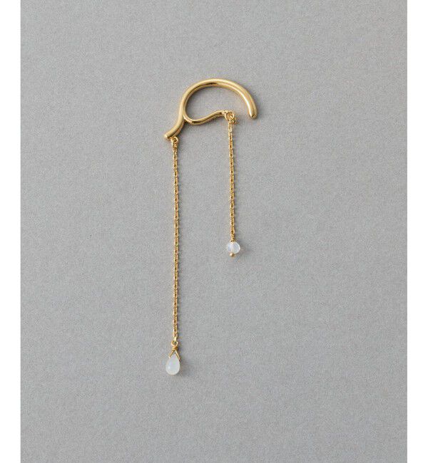 ete「【先行予約】[アシンメトリー] ナチュラルストーン イヤーカフ」|イヤーカフ|