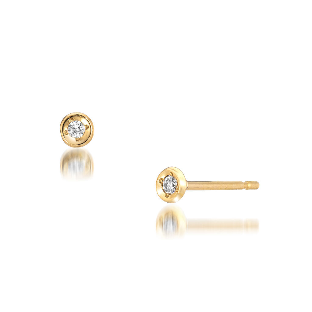 STAR JEWELRY「DIAMOND PIERCED EARRINGS」|ピアス|イエローゴールド