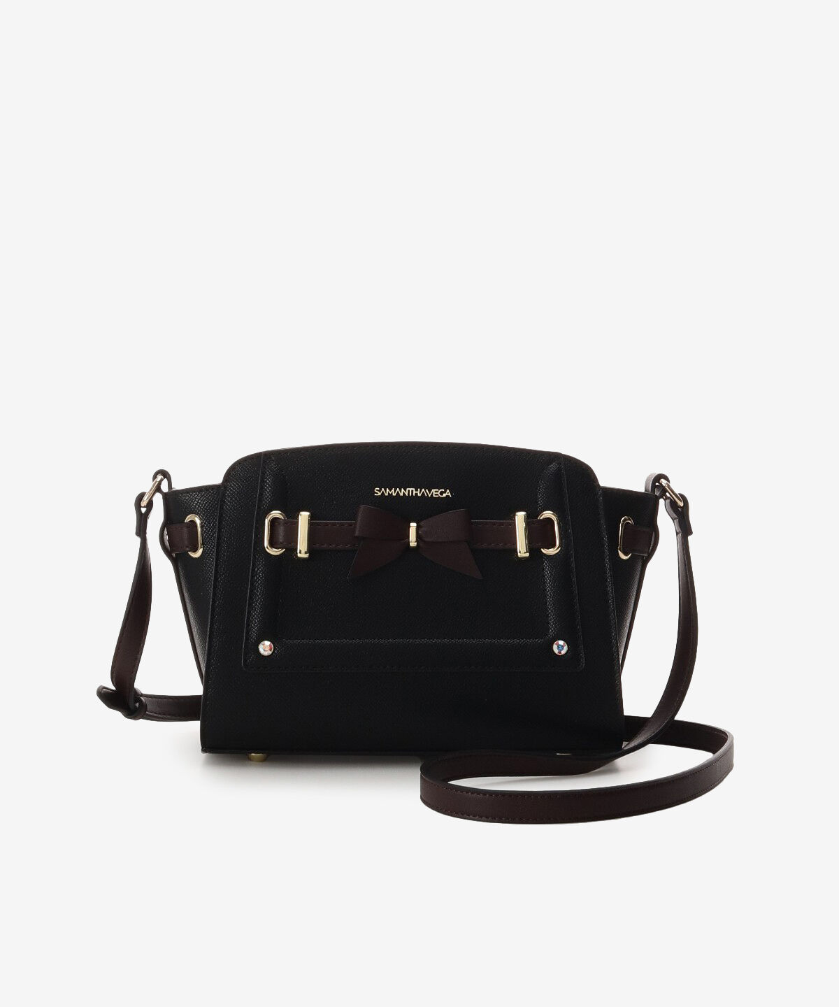 Samantha Vega「リボンモチーフショルダーバッグ」|ショルダー・メッセンジャー|ブラック