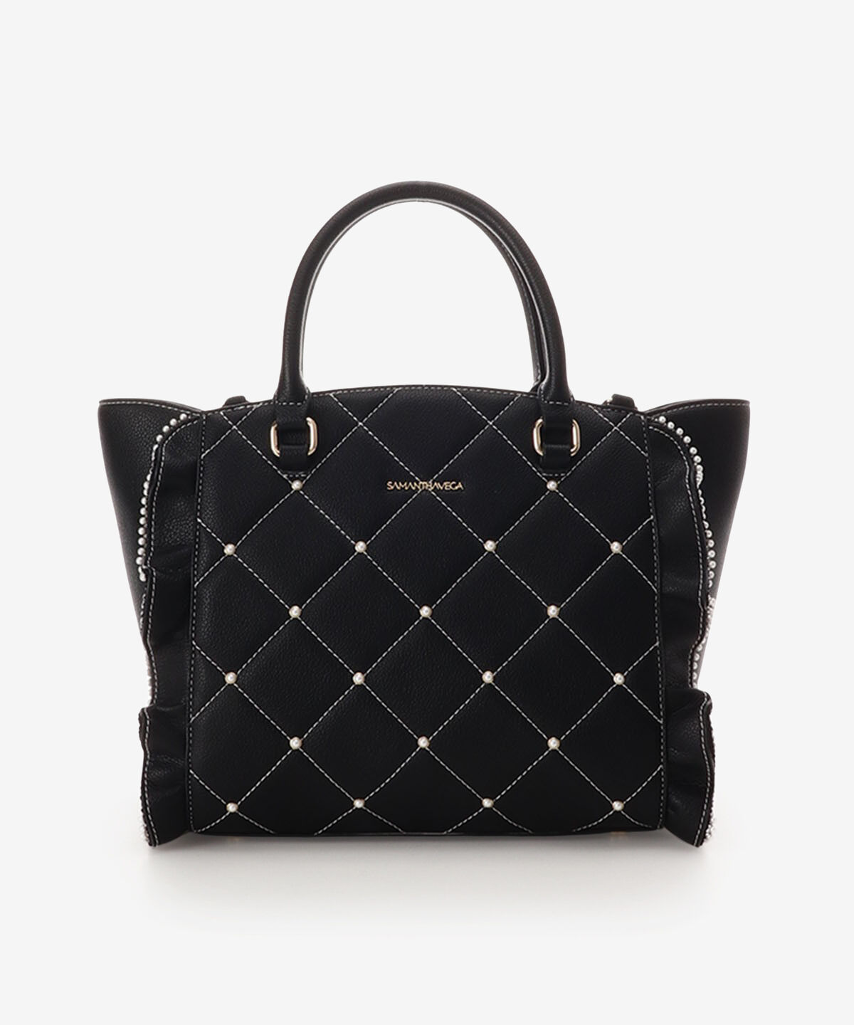 Samantha Vega「キルティングパールフラッター（小）」|ハンドバッグ|