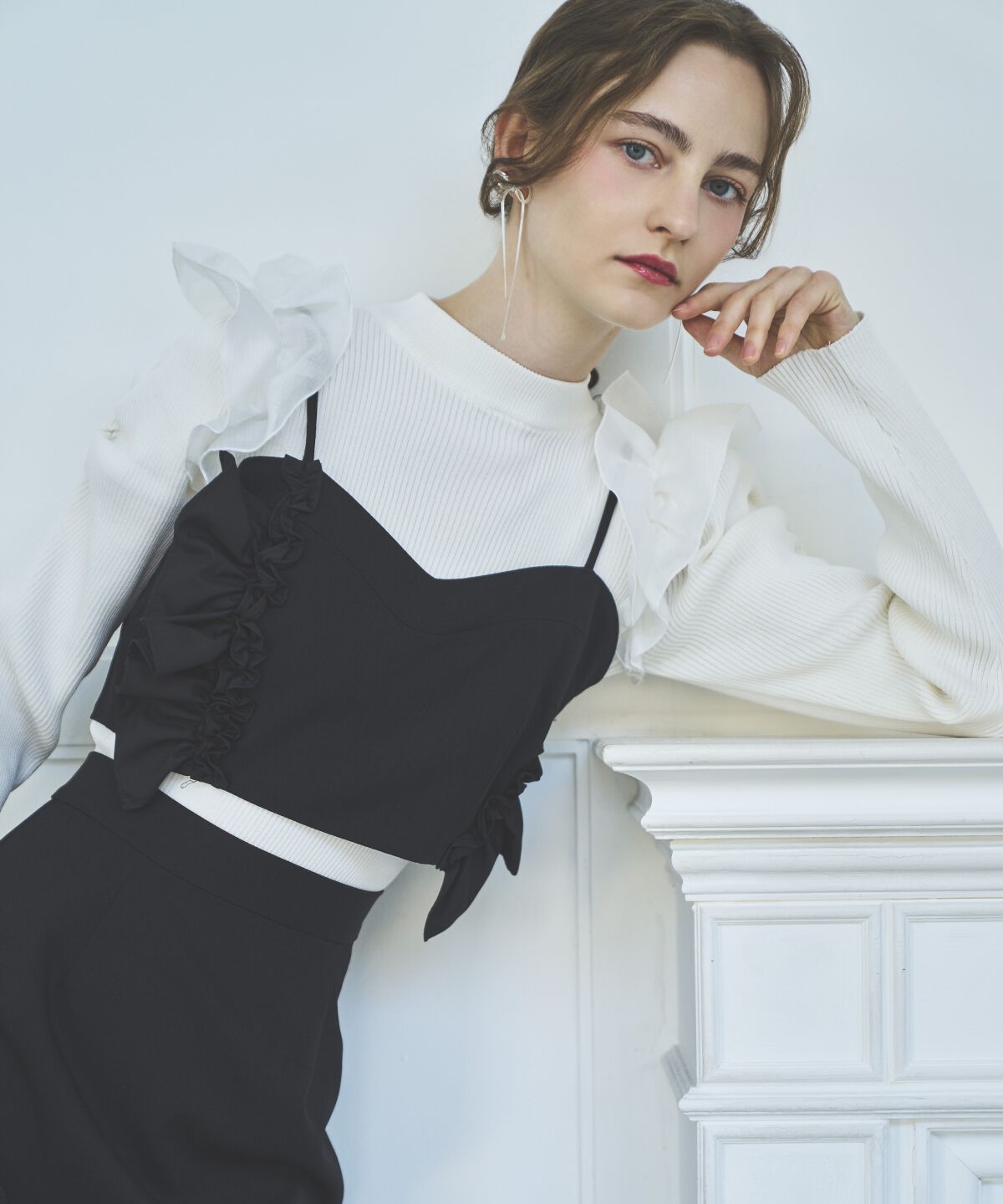 アンドクチュール「アシメフリルセットアップ」|ワンピース|