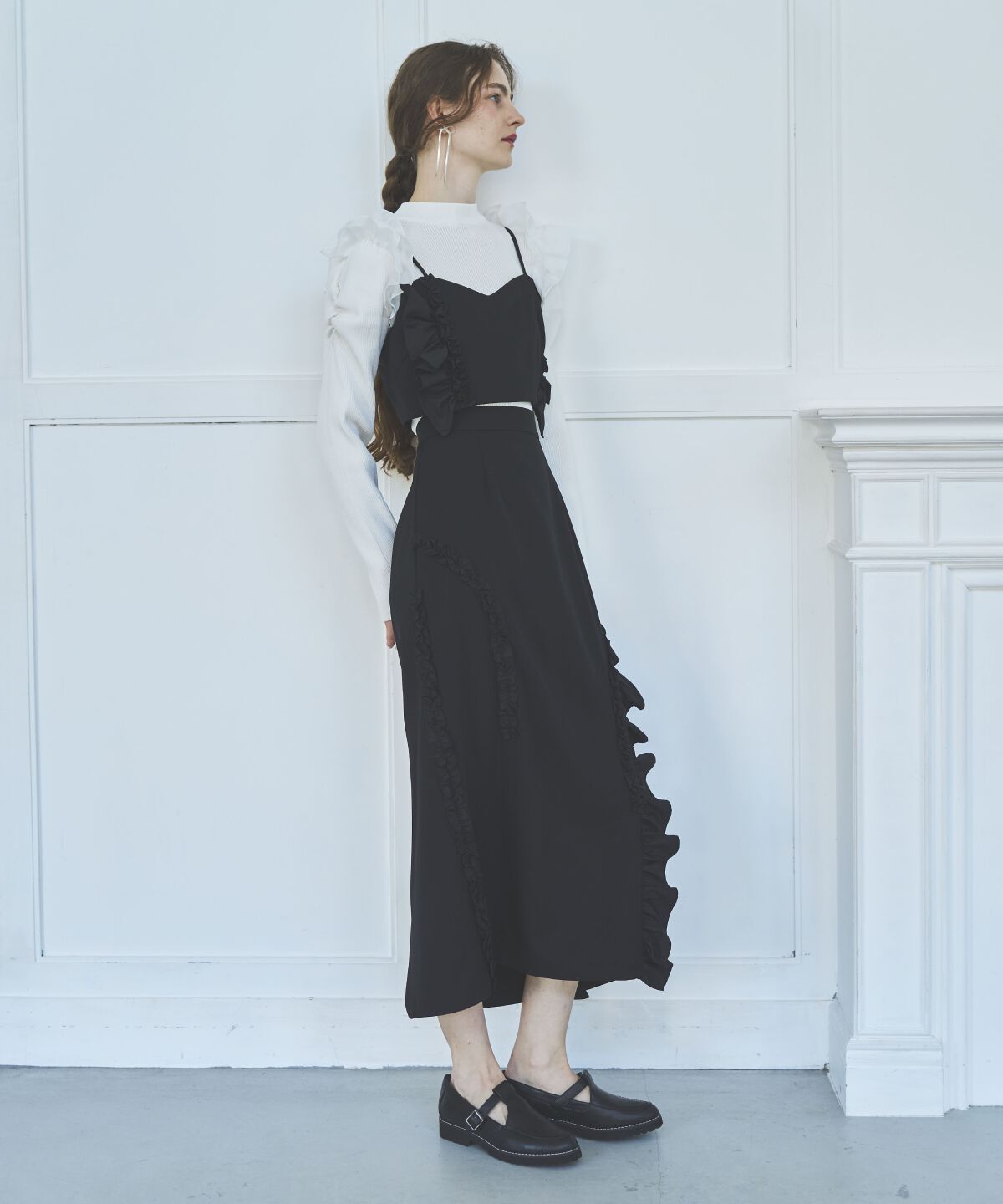 アンドクチュール「アシメフリルセットアップ」|ワンピース|