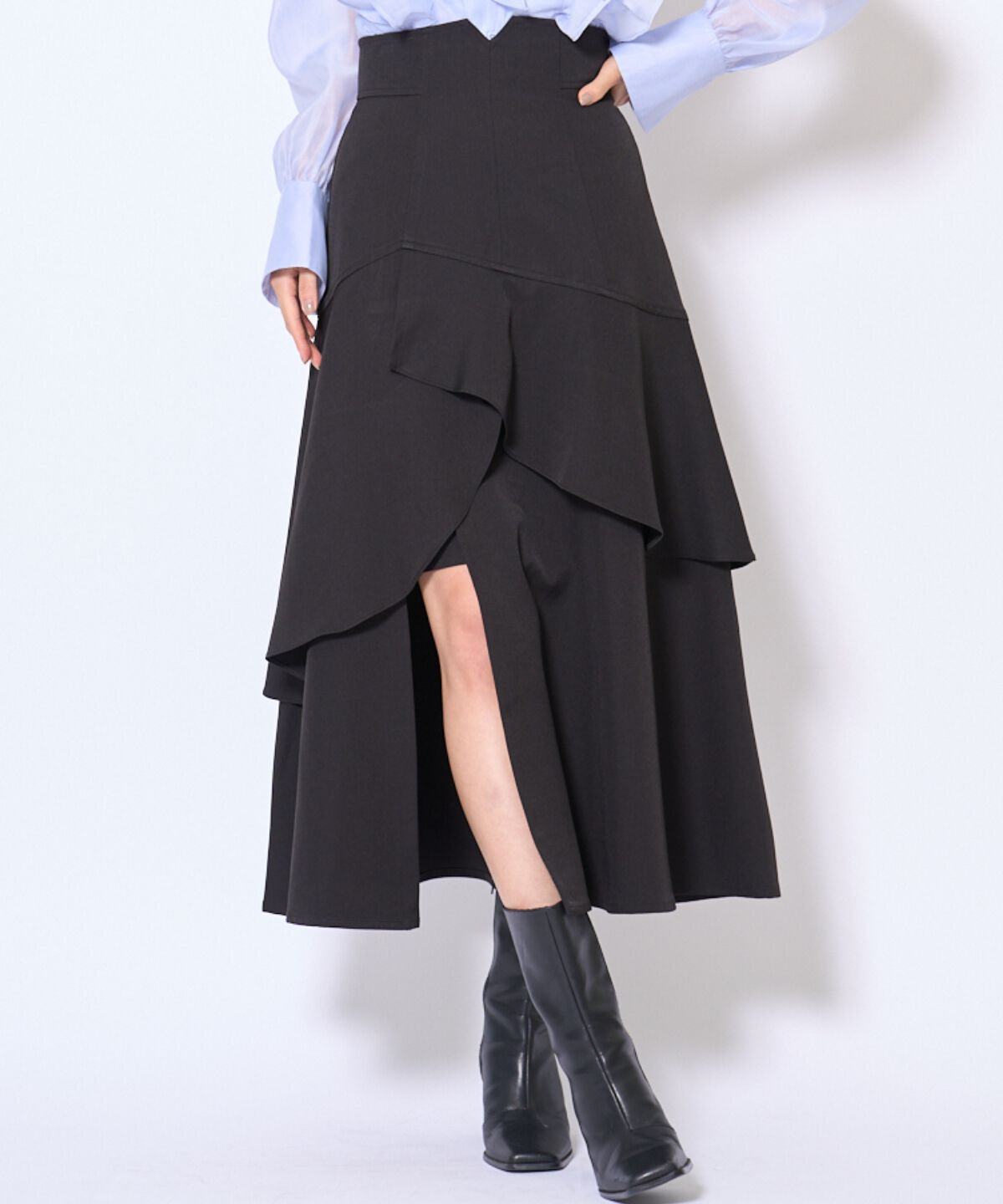 アンドクチュール「インナーミニティアードスカート」|フレア|