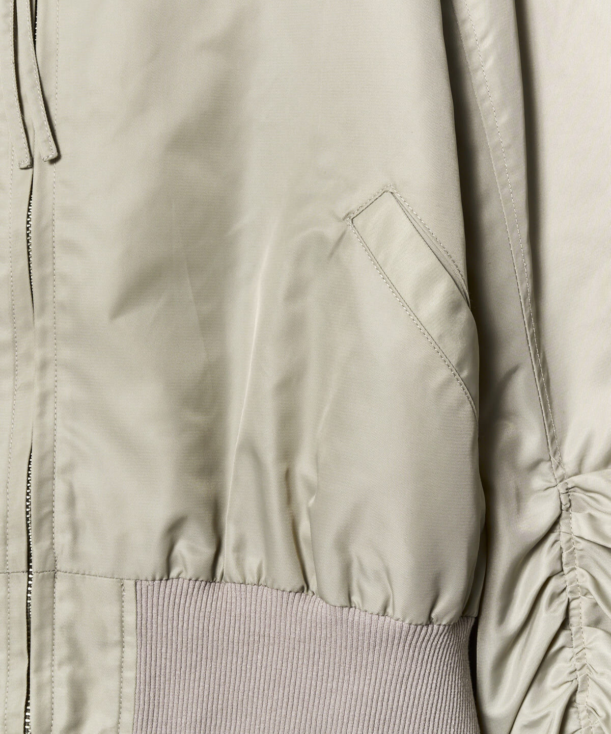 REDYAZEL「袖ギャザーMA-1」|ブルゾン・スタジャン|