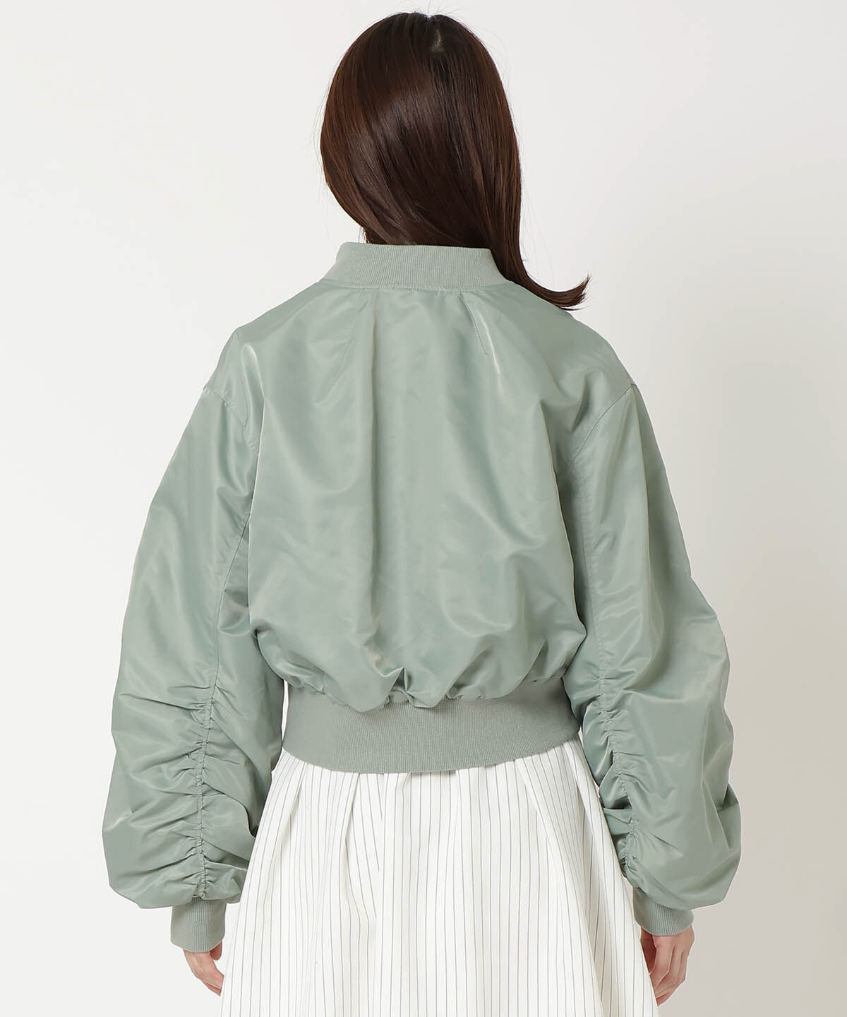 REDYAZEL「袖ギャザーMA-1」|ブルゾン・スタジャン|