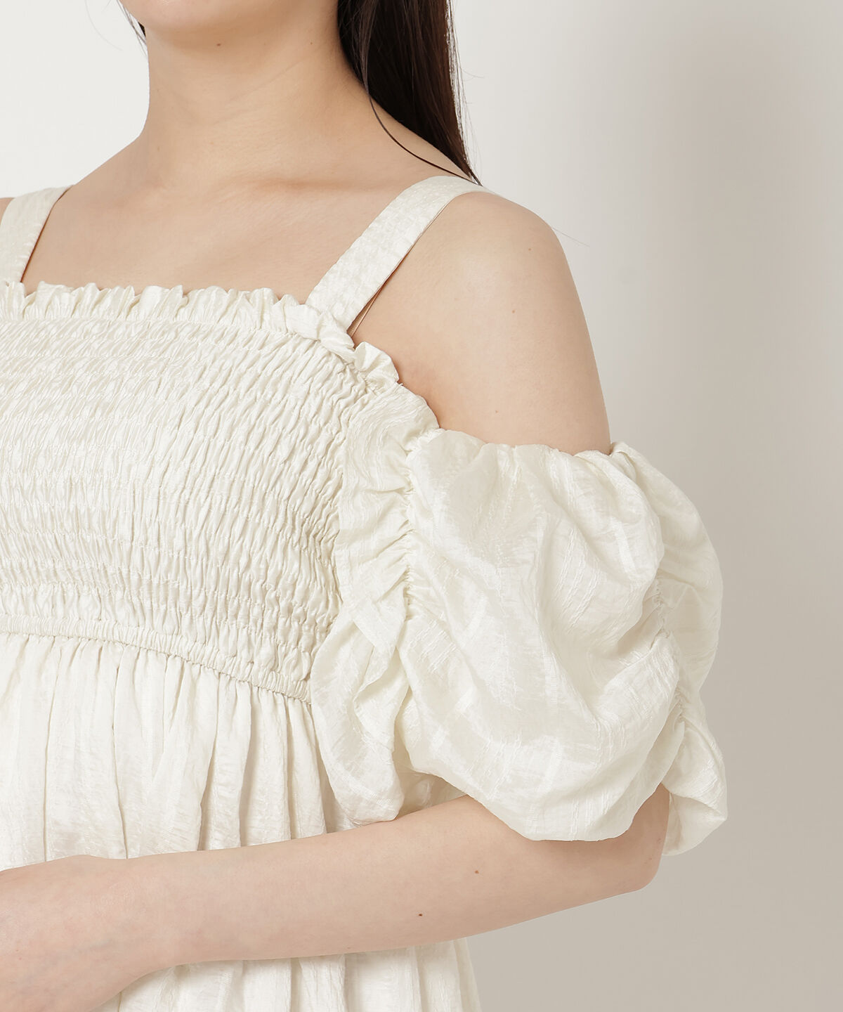 REDYAZEL「シャーリングフレアワンピース」|ワンピース|