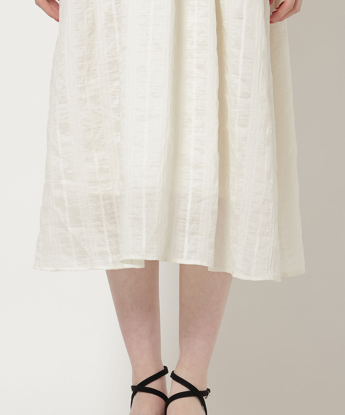 REDYAZEL「シャーリングフレアワンピース」|ワンピース|