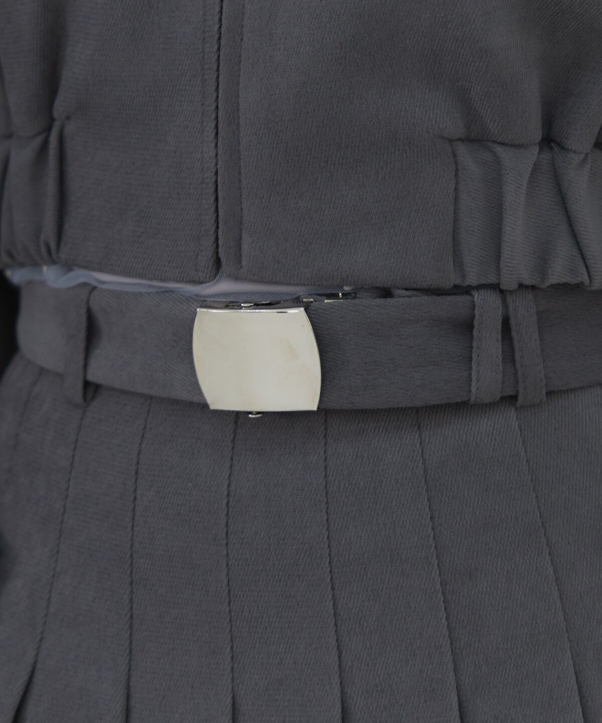 REDYAZEL「ベルテッドプリーツミニスカート」|フレア|