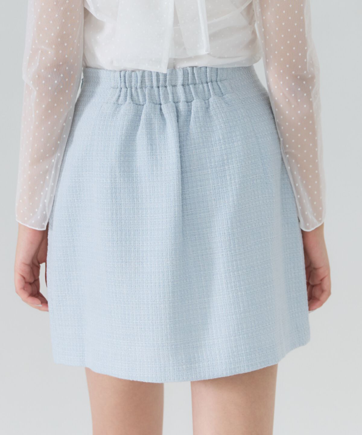 REDYAZEL「ファンシーツイードミニスカート」|台形|