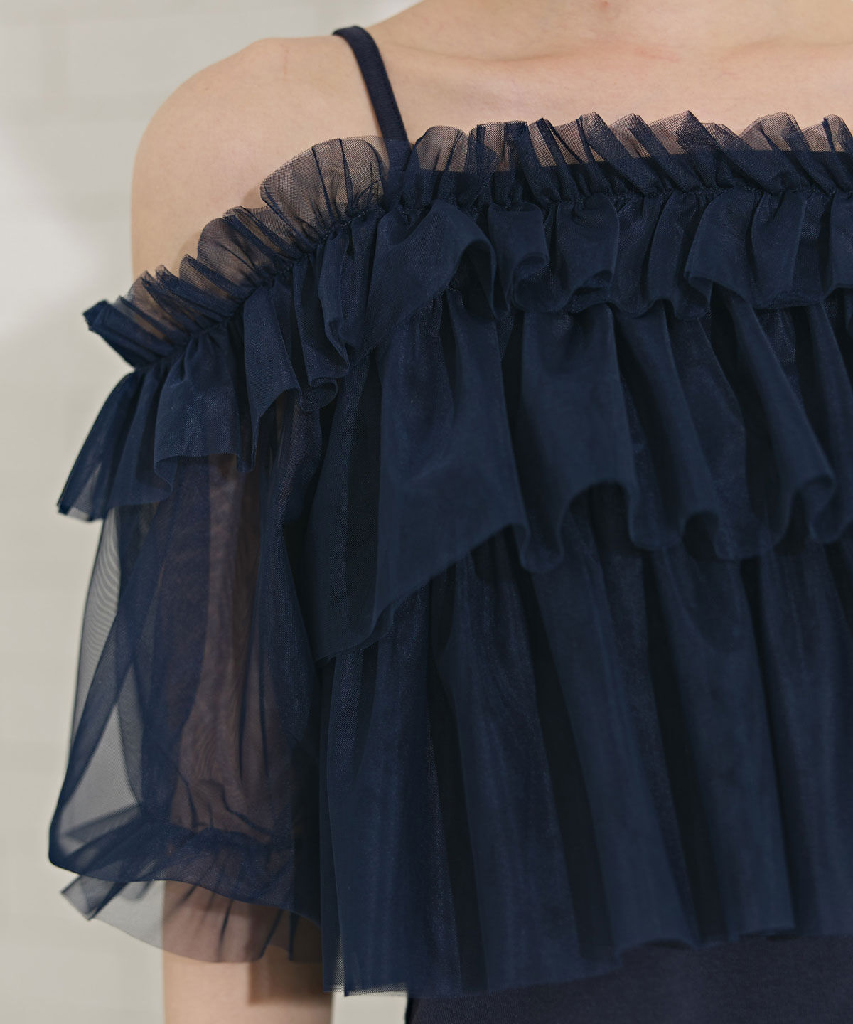 REDYAZEL「ボリュームフリルチュール2WAYトップス」|キャミソール|