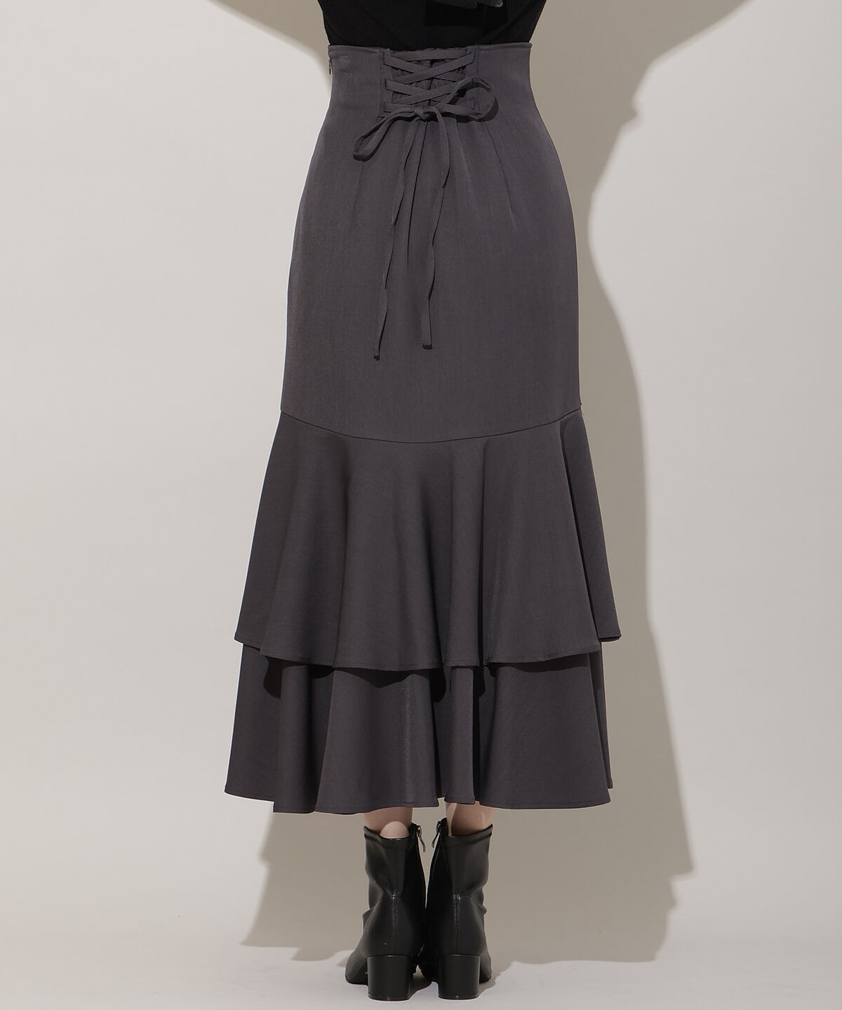 WILLSELECTION「ボリュームヘムティアードスカート」|フレア|