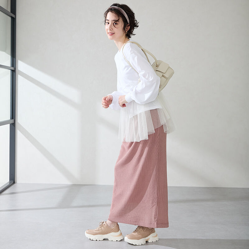 ORiental TRaffic「●2025秋冬新作● ラインストーン 切替 ダッド スニーカー /OT3769 厚底」|スニーカー|