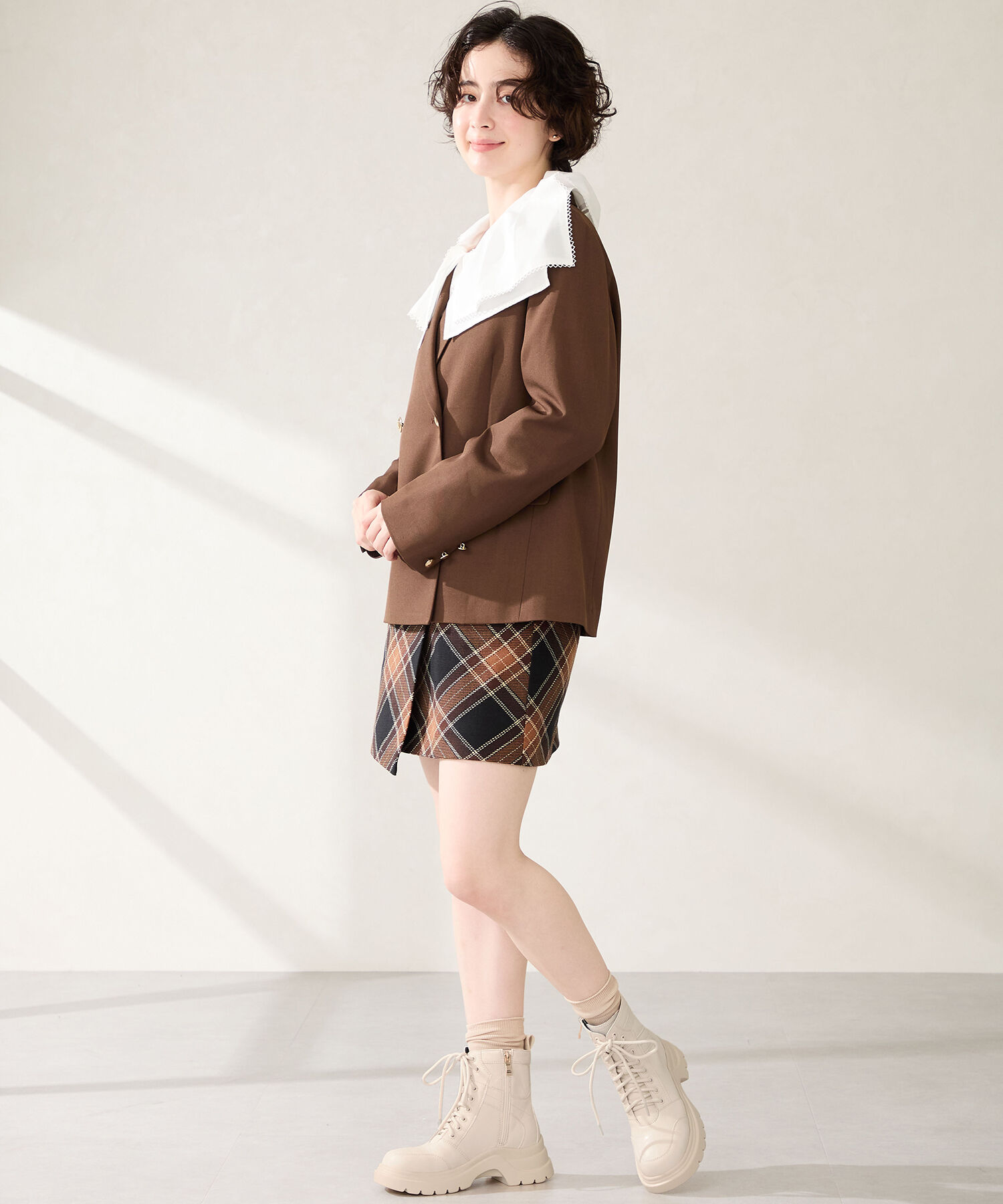 ORiental TRaffic「●2025秋冬新作● 厚底 レースアップブーツ /51401」|ショートブーツ|