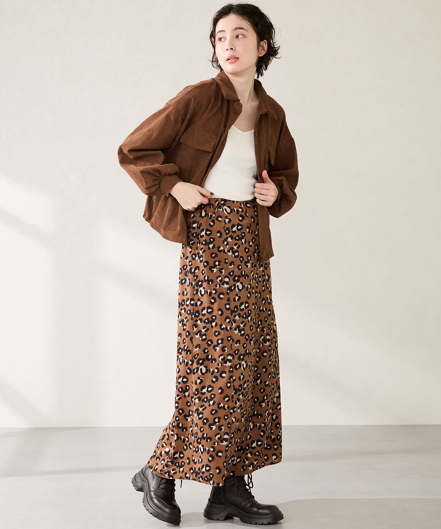 ORiental TRaffic「●2025秋冬新作● 厚底 レースアップブーツ /51401」|ショートブーツ|