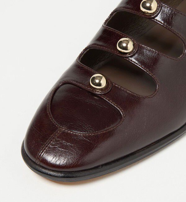 ODETTE E ODILE「スタッズトリプルベルトモカフラット20&darr;&uarr;」|ローファー|