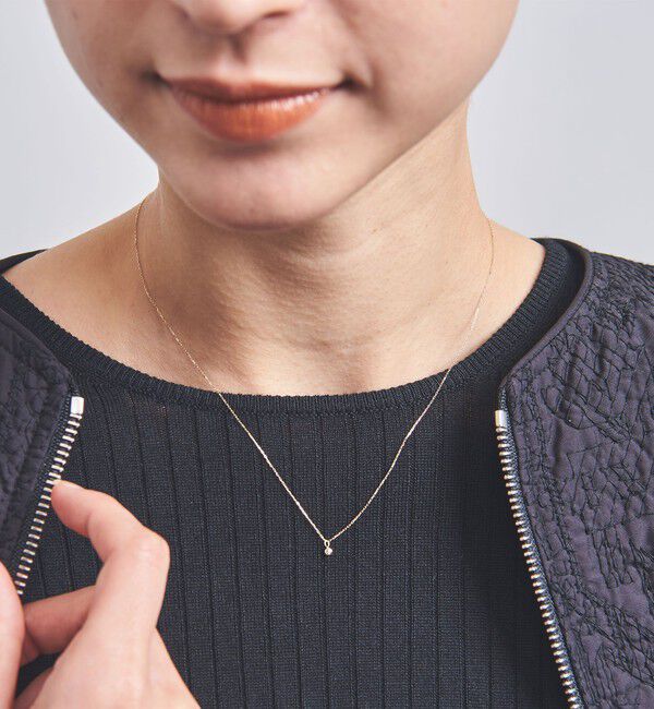 UNITED ARROWS「＜les bonbon＞K18 ダイヤモンド ネックレス」|ネックレス|GOLD