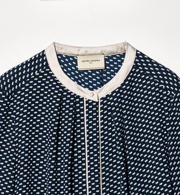 UNITED ARROWS「バイカラー パイピング ブラウス」|シャツ・ブラウス|