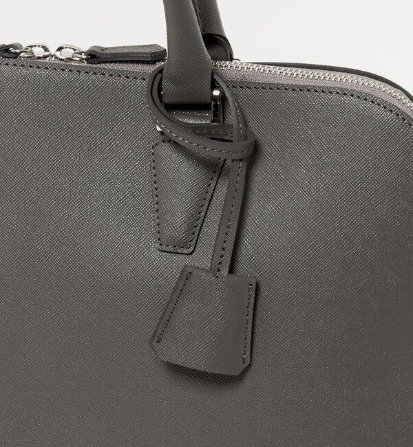 UNITED ARROWS「レザー ラウンド ブリーフケース」|ビジネスバッグ|