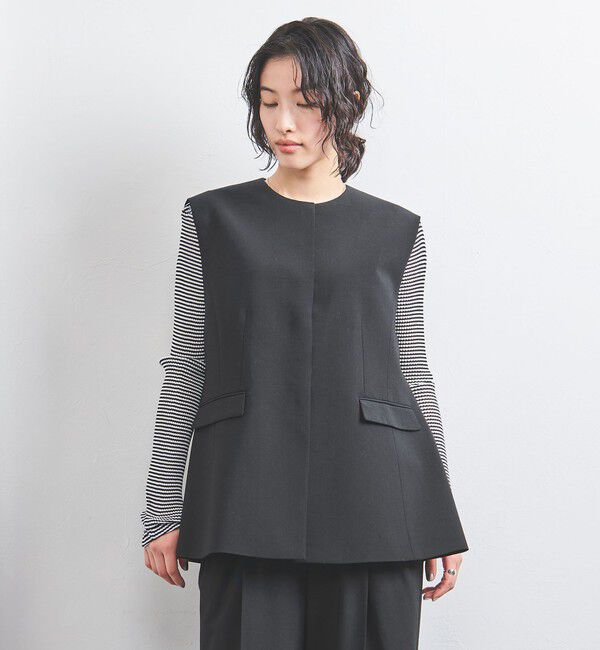UNITED ARROWS「ノーカラー ベスト」|ベスト・ジレ|