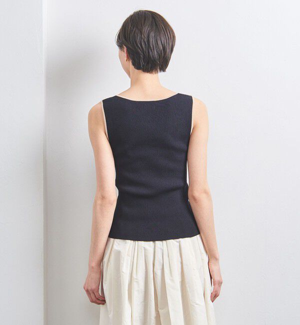 UNITED ARROWS「リブ スクエアネック ニットキャミソール」|ニット・セーター|