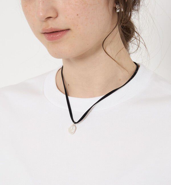 UNITED ARROWS「＜les bonbon＞LIBERTY PRL ネックレス」|ネックレス|BLACK